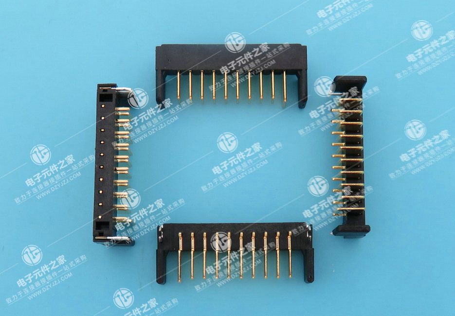 2.0PH 刀式电池座90°DIP公座带鱼叉