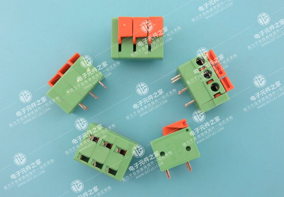 弹簧压线式接线端子 间距5.08