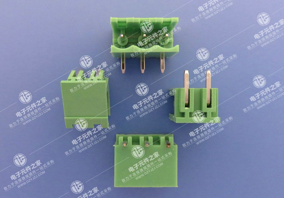 插拔式接线端子 间距5.0 开口弯针