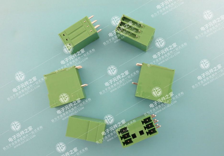 插拔式接线端子3.5PH 2XNpin弯针 针间距12.7