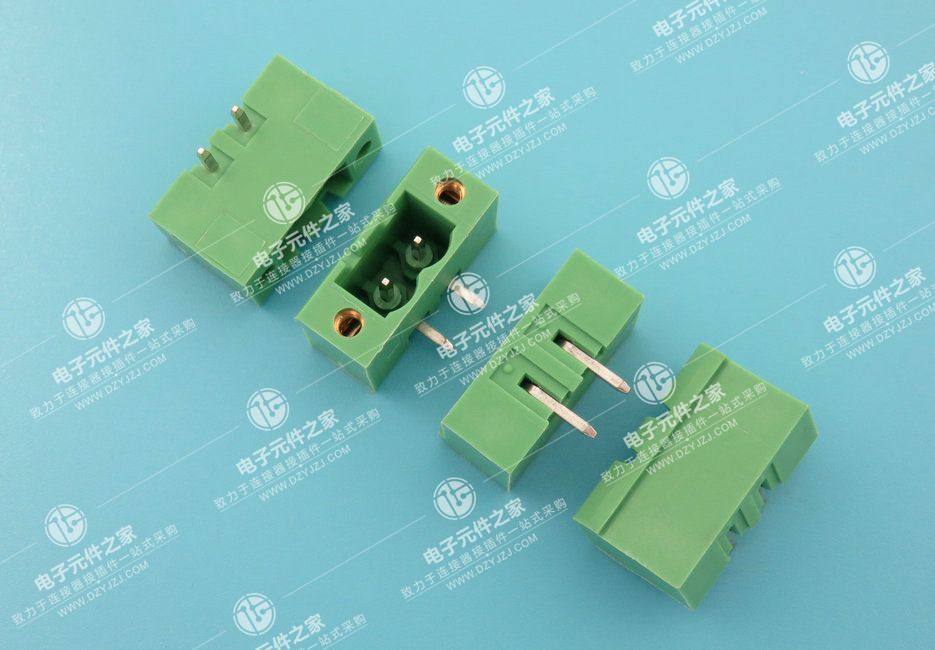 插拔式接线端子间距5.08 带螺丝 弯针