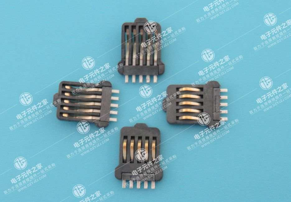 电刷座 5P 弹片连接器