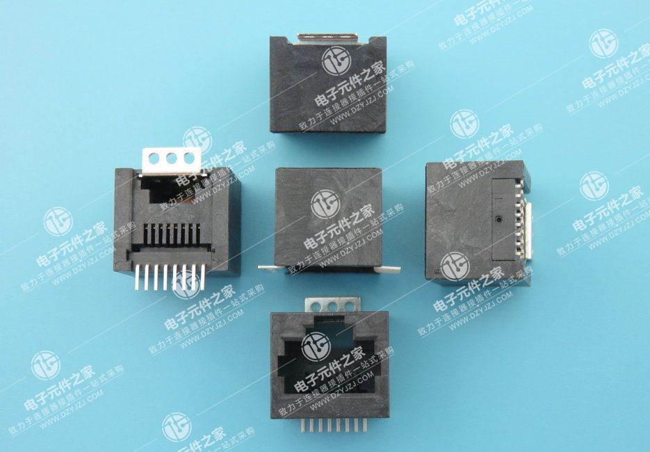 RJ45 8P8C 全塑 180° SMT