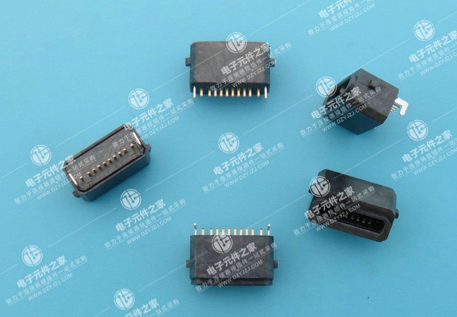 苹果简易型母座 10P SMT/DIP