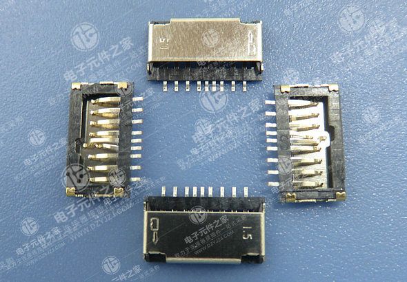 TF短体卡座 1.5H（中间带检测pin)