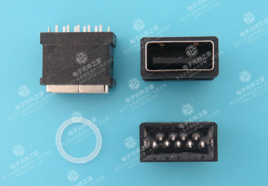 防水USB 3.0 AF 180°DIP