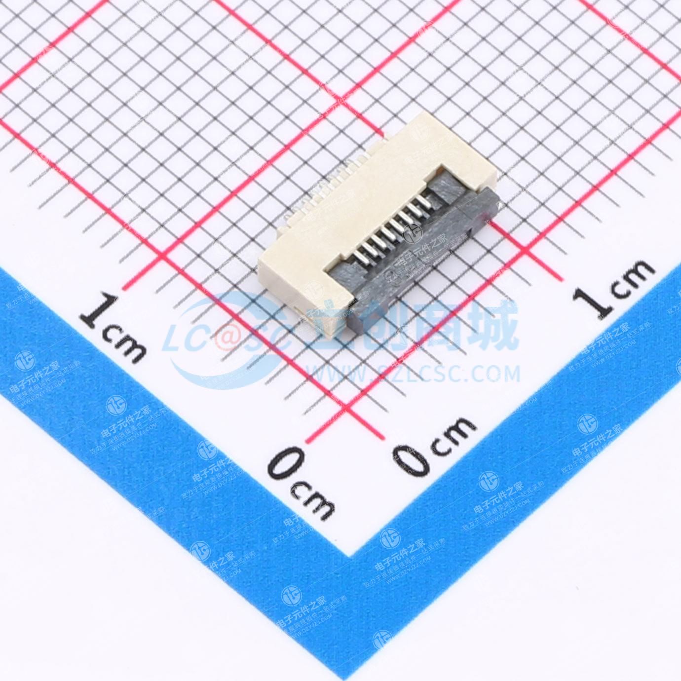 翻盖式 下接 P数:8P 间距:0.5mm