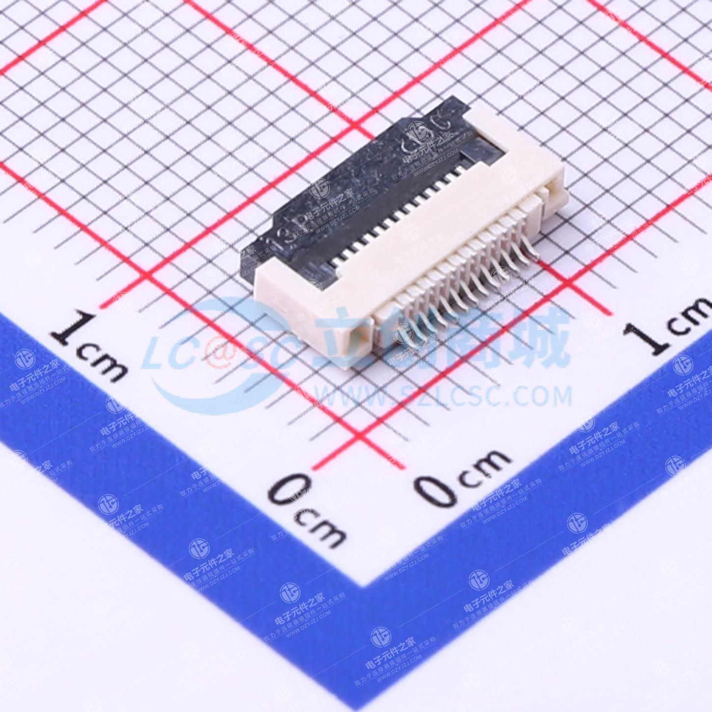 翻盖式 P数:13P 间距:0.5mm