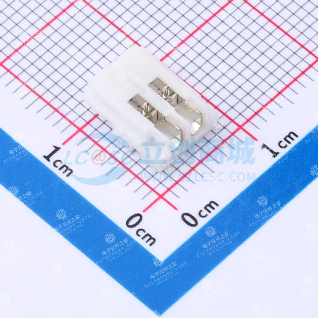 2.5mm 1x2P 排数:1 每排P数:2
