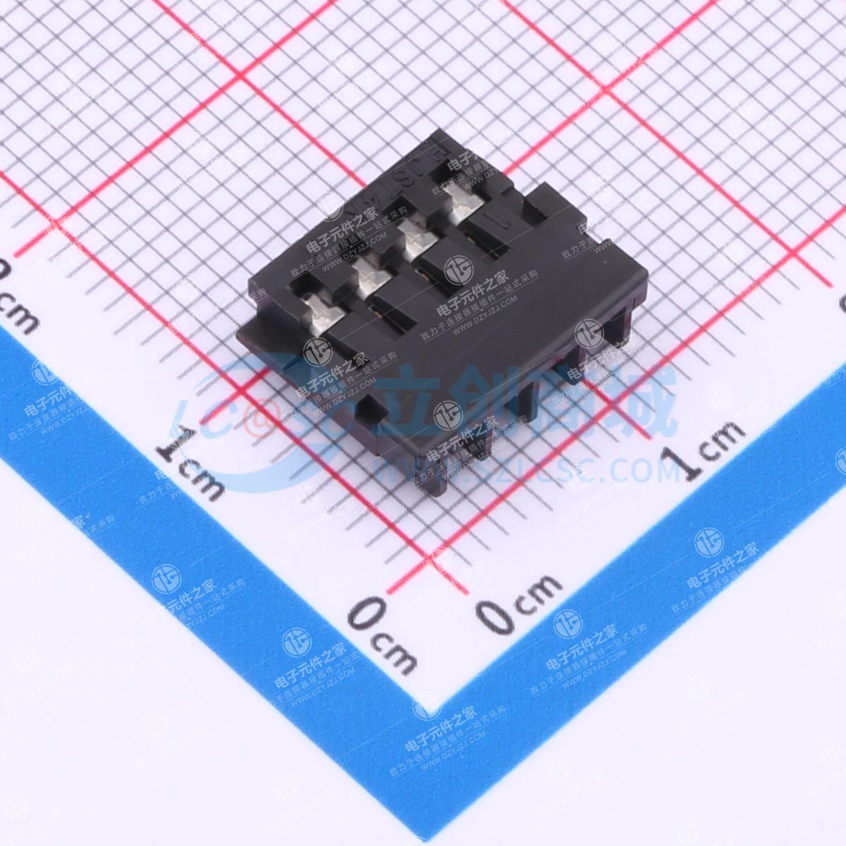 2.5mm 1x4P 排数:1 每排P数:4