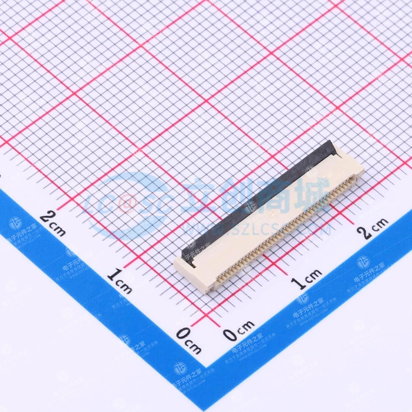 翻盖式 双侧触点/上下接 P数:40P 间距:0.5mm