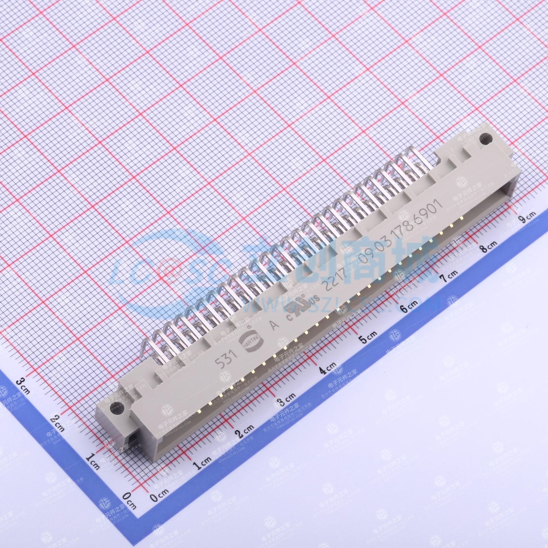 PIN:78P 间距:2.54mm 弯插