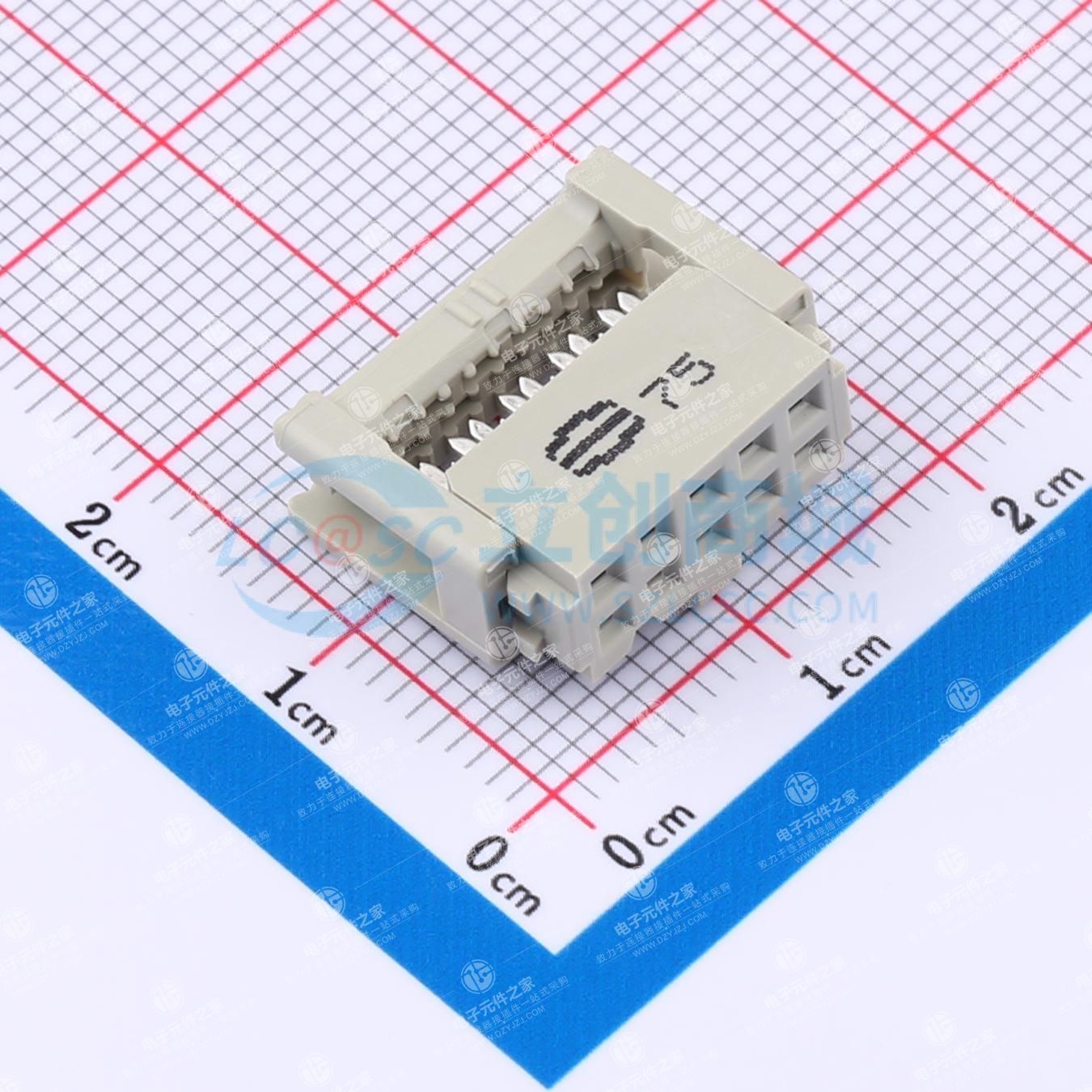 2.54mm 2x5P 排数:2 每排P数:5