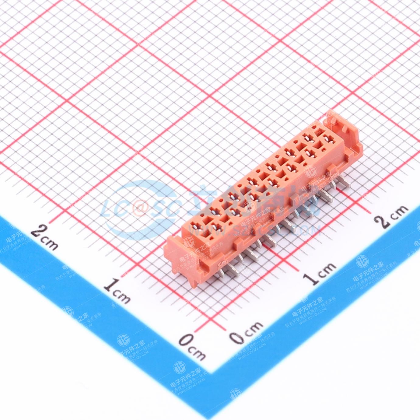 板载顶部入口式 female 连接器,SMD 封装,带闩锁