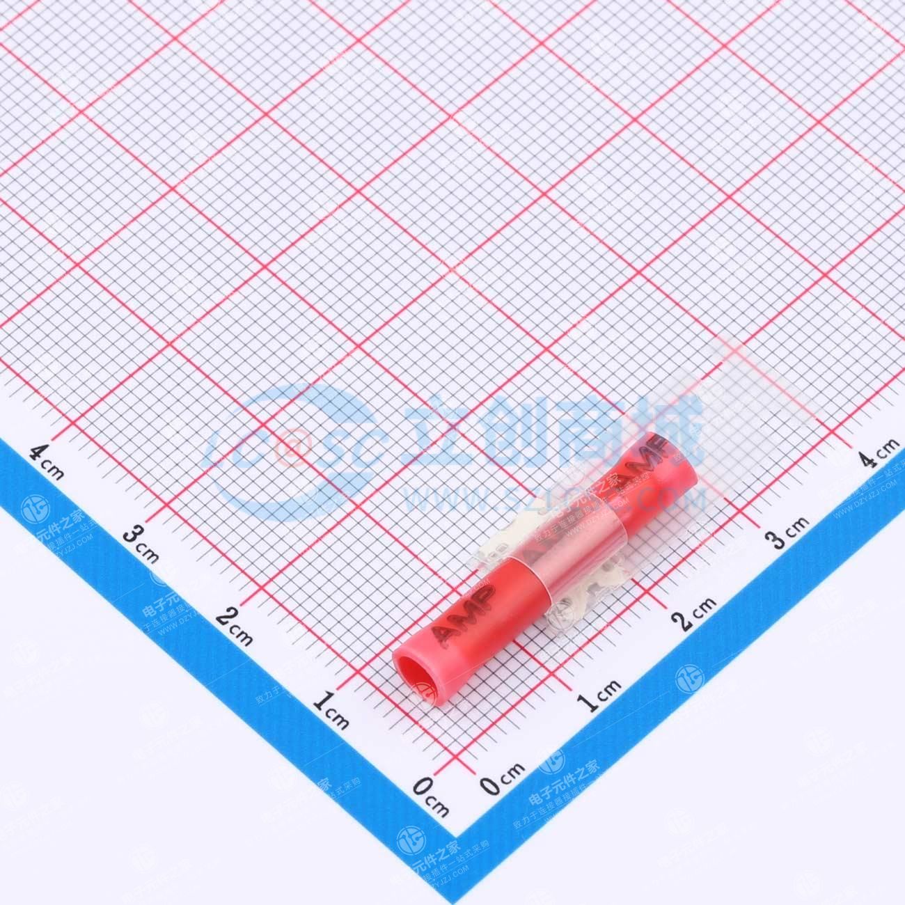 带锯齿的铜质红色对接线接头