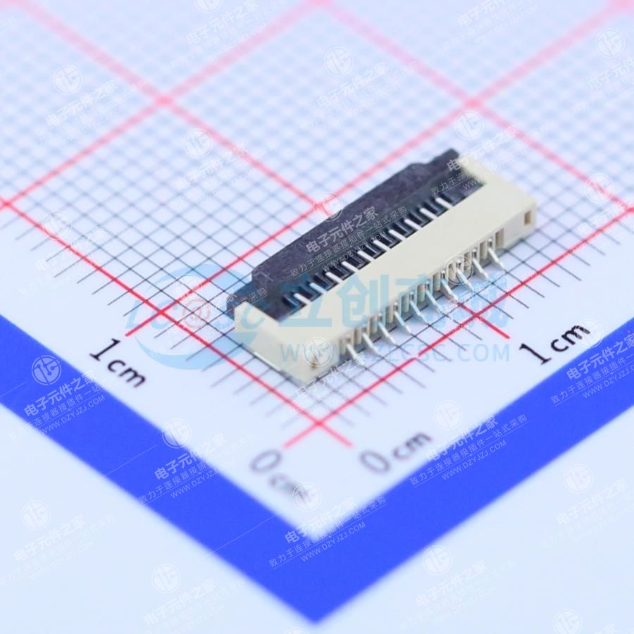 翻盖式 下接 P数:10P 间距:1mm
