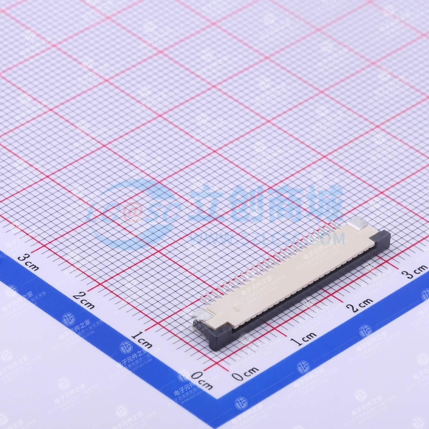 间距:1mm P数:24P 抽屉式 下接