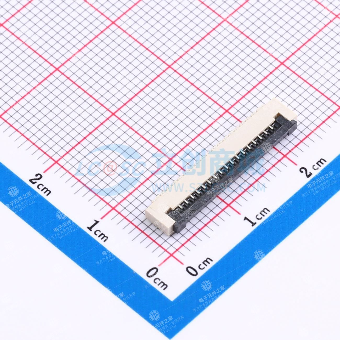 翻盖式 下接 P数:17P 间距:1mm