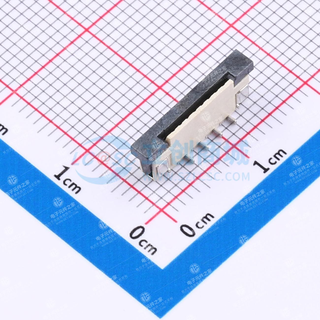 抽屉式 单侧触点/垂直 P数:8P 间距:1mm