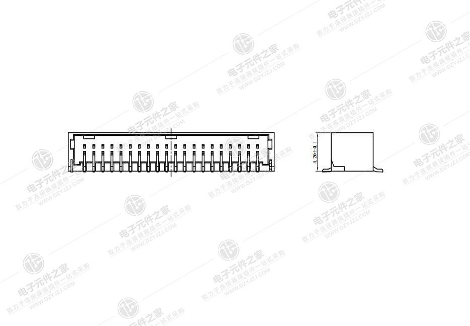 1.0PH 双排立贴wafer 4.2H
