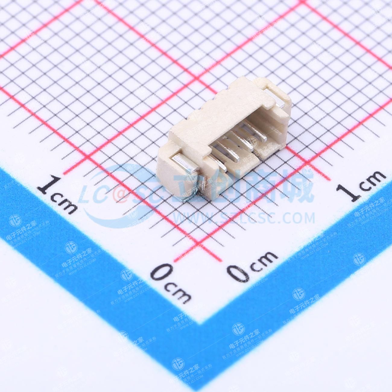 1x4P 间距:1.25mm 卧贴 系列:PicoBlade(MX 1.25)