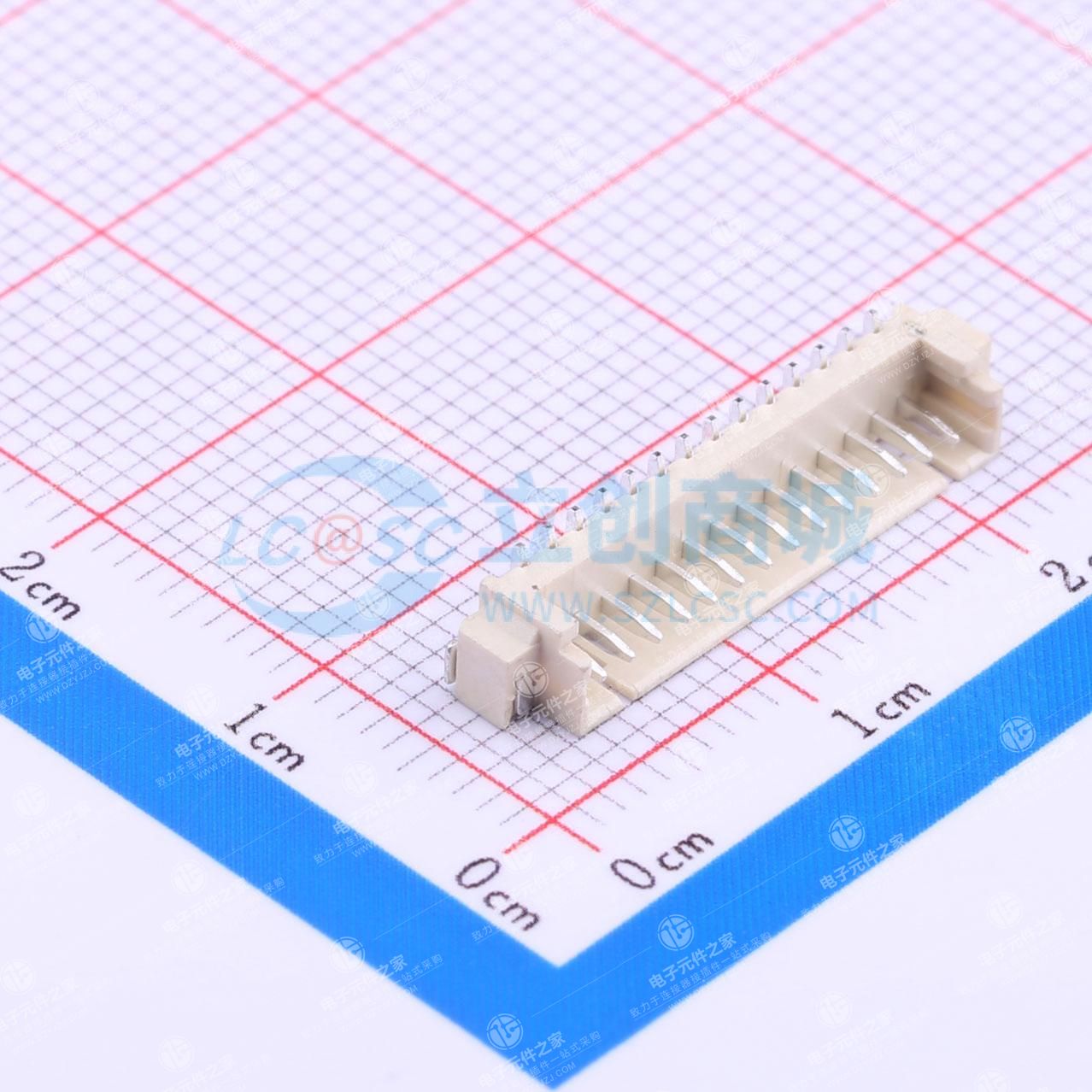 1x14P 间距:1.25mm 立贴 系列:PicoBlade(MX 1.25)