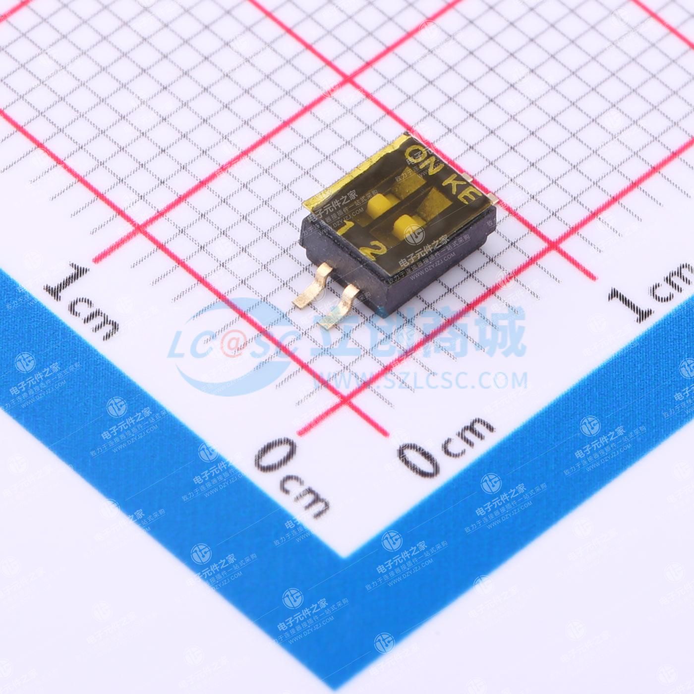 1.27-2P贴片平推有LOGO贴膜编带