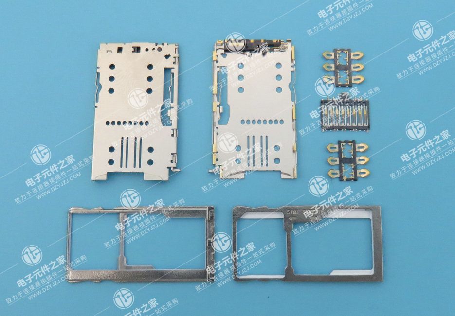 1.35H 右侧顶出分体式 三选二 组合式卡座(DUAL NANO OR NANO+TF CARD)