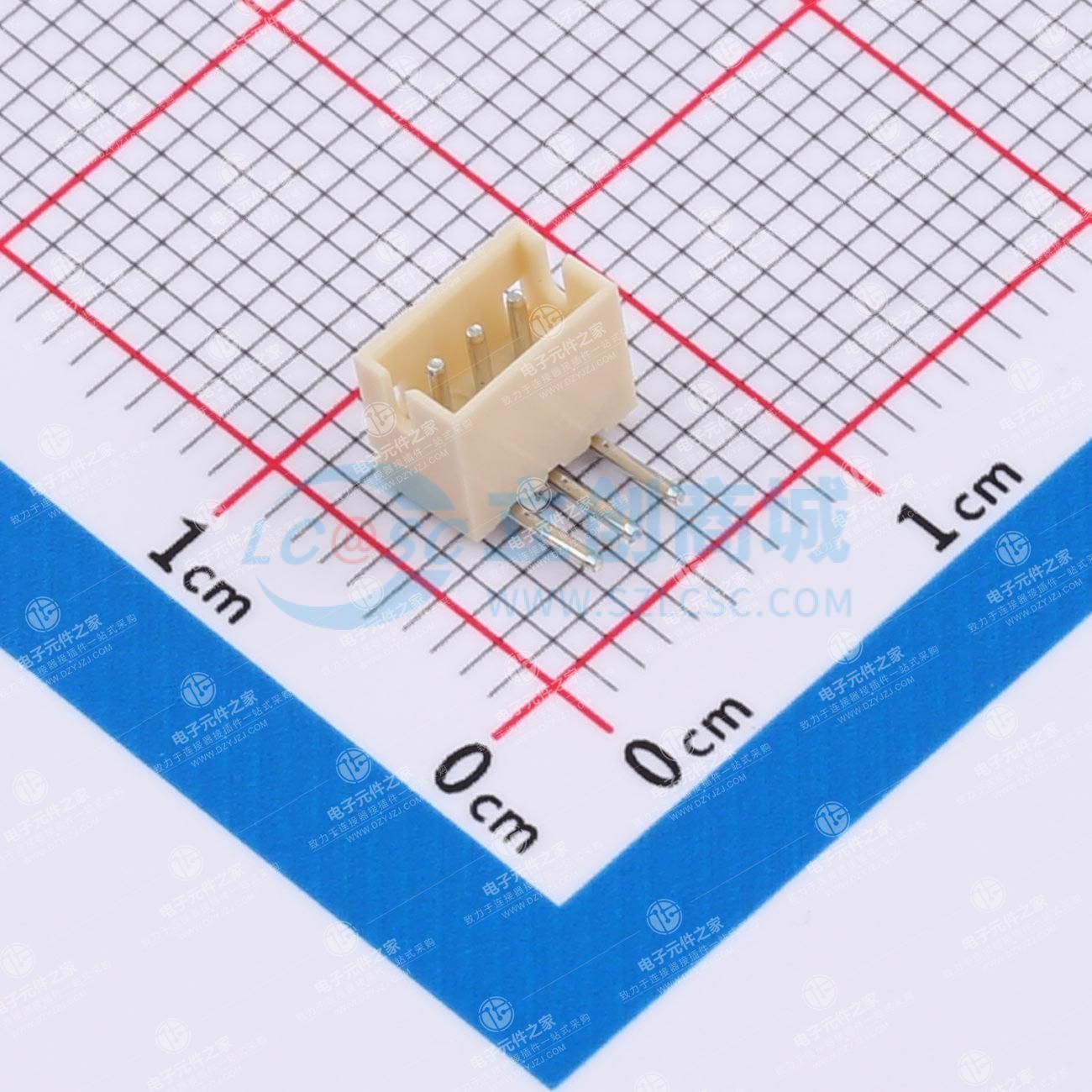 米色 1x3P 间距:1.5mm 弯插 系列:ZH