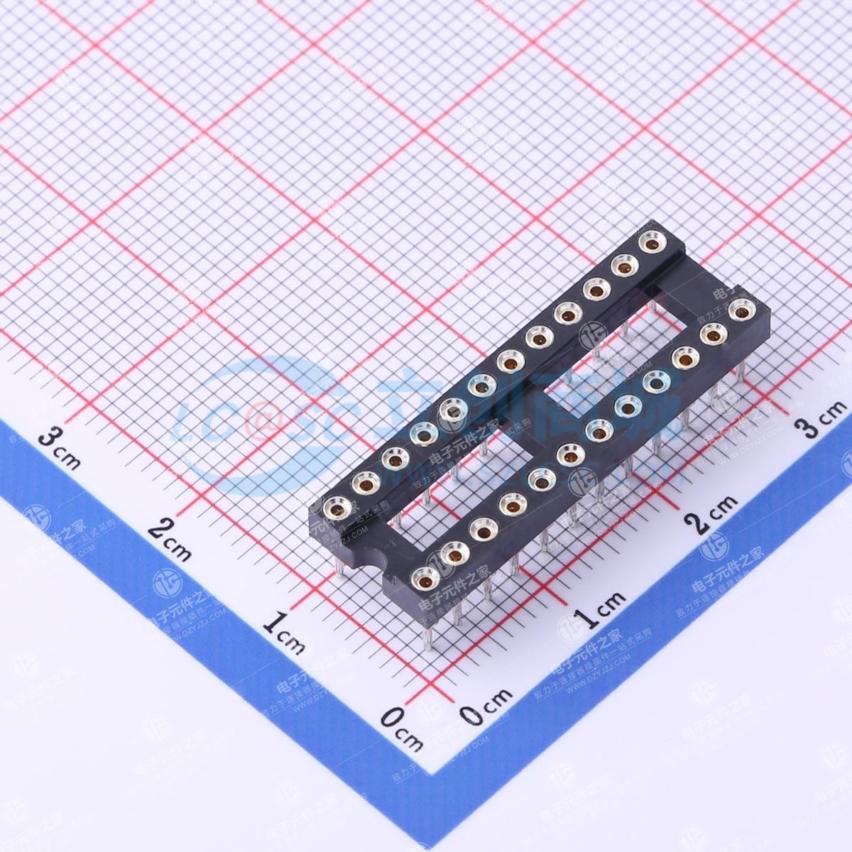2x12P 间距2.54mm 圆孔 P数:24P
