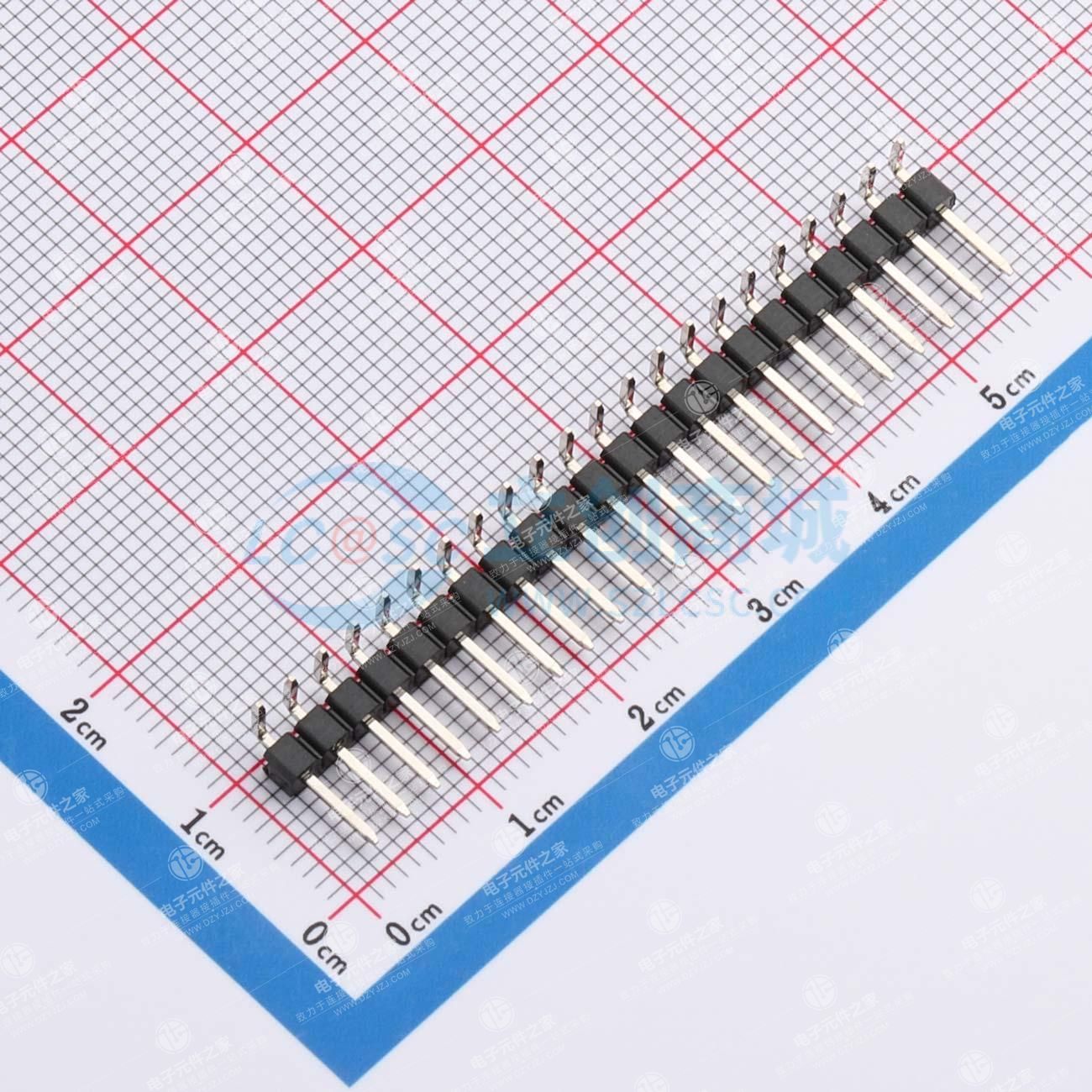 1x22P 间距:2.54mm 方针 弯插