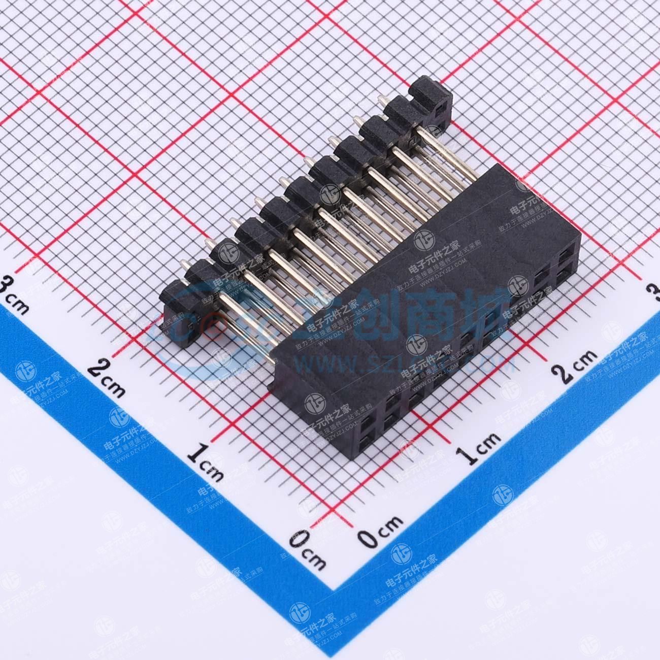 2x9P 间距:2.54mm 直插