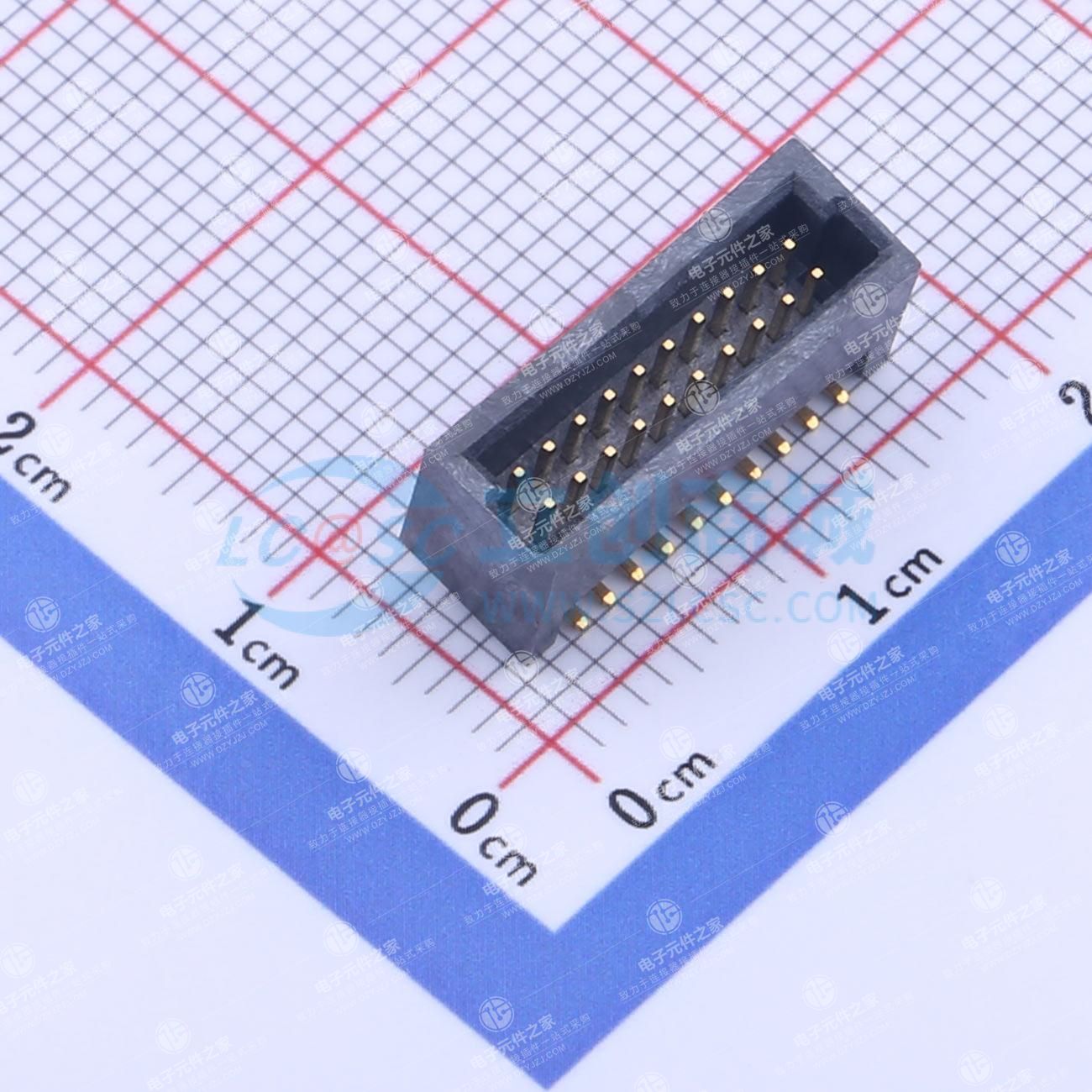 停产 2x10P 间距:1.27mm 立贴