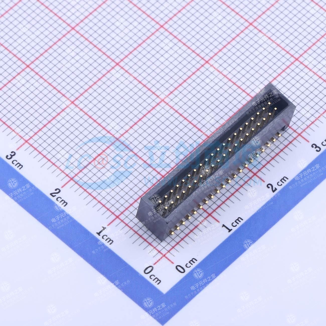 停产 2x20P 间距:1.27mm 立贴