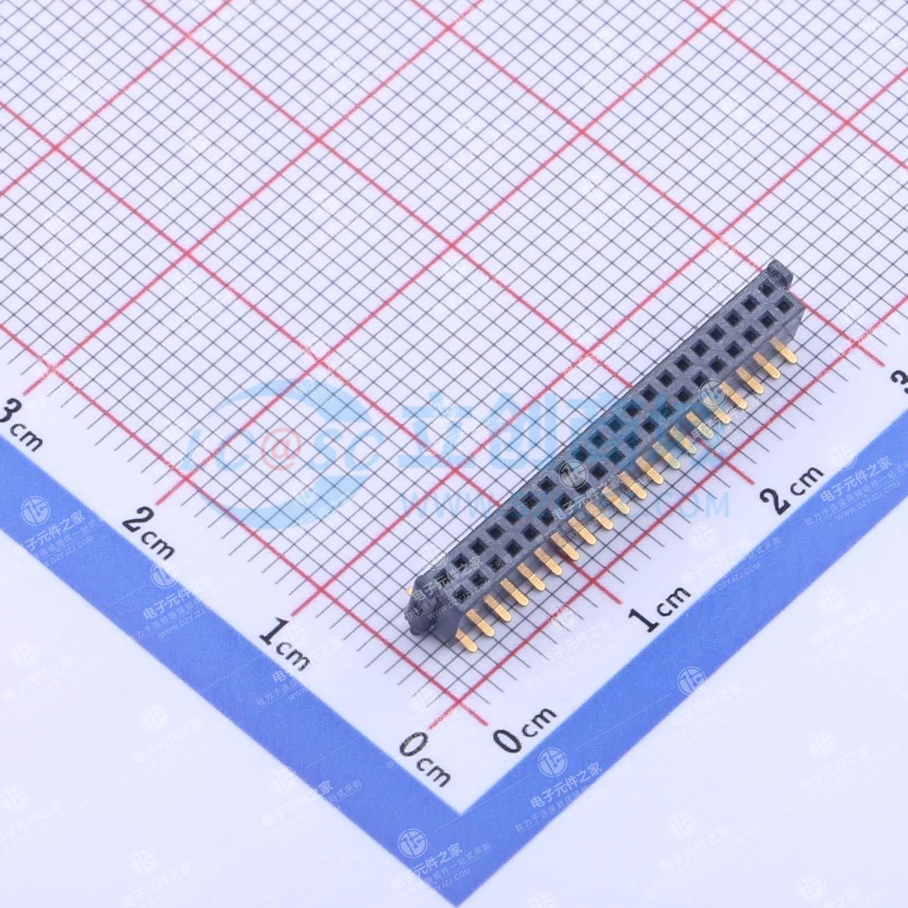 停产 2x20P 间距:1.27mm 立贴
