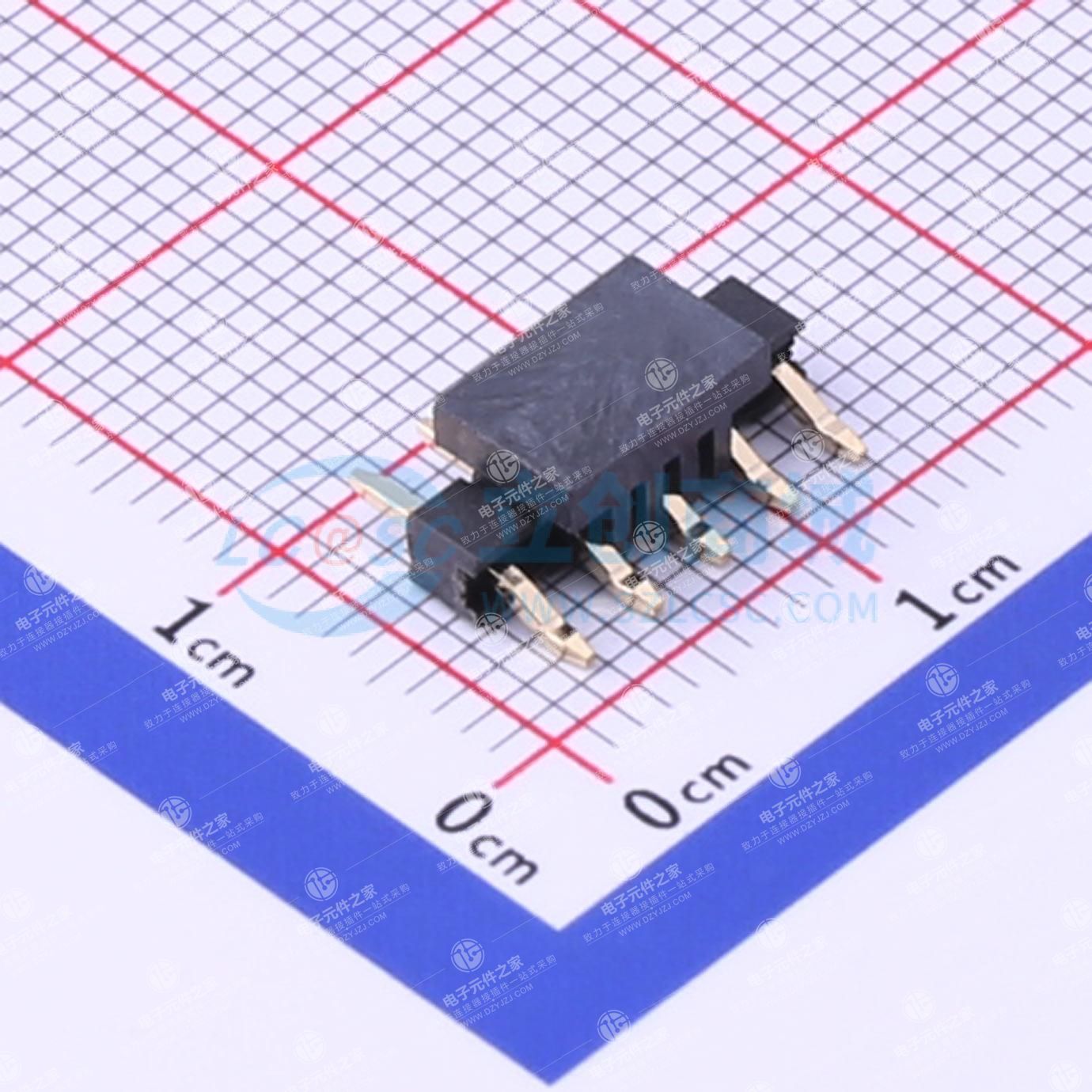 1x5P 间距:2.54mm 方针 卧贴