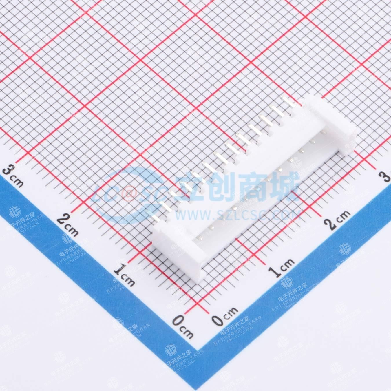 1x13P 间距:2mm 直插 系列:HY