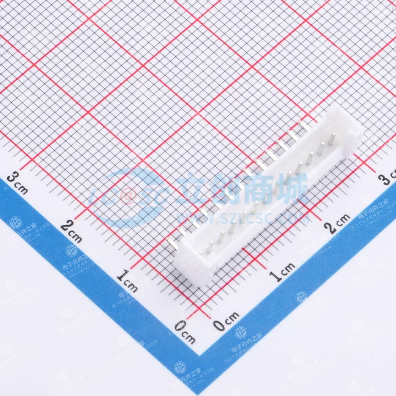 1x13P 间距:2mm 弯插 系列:HY