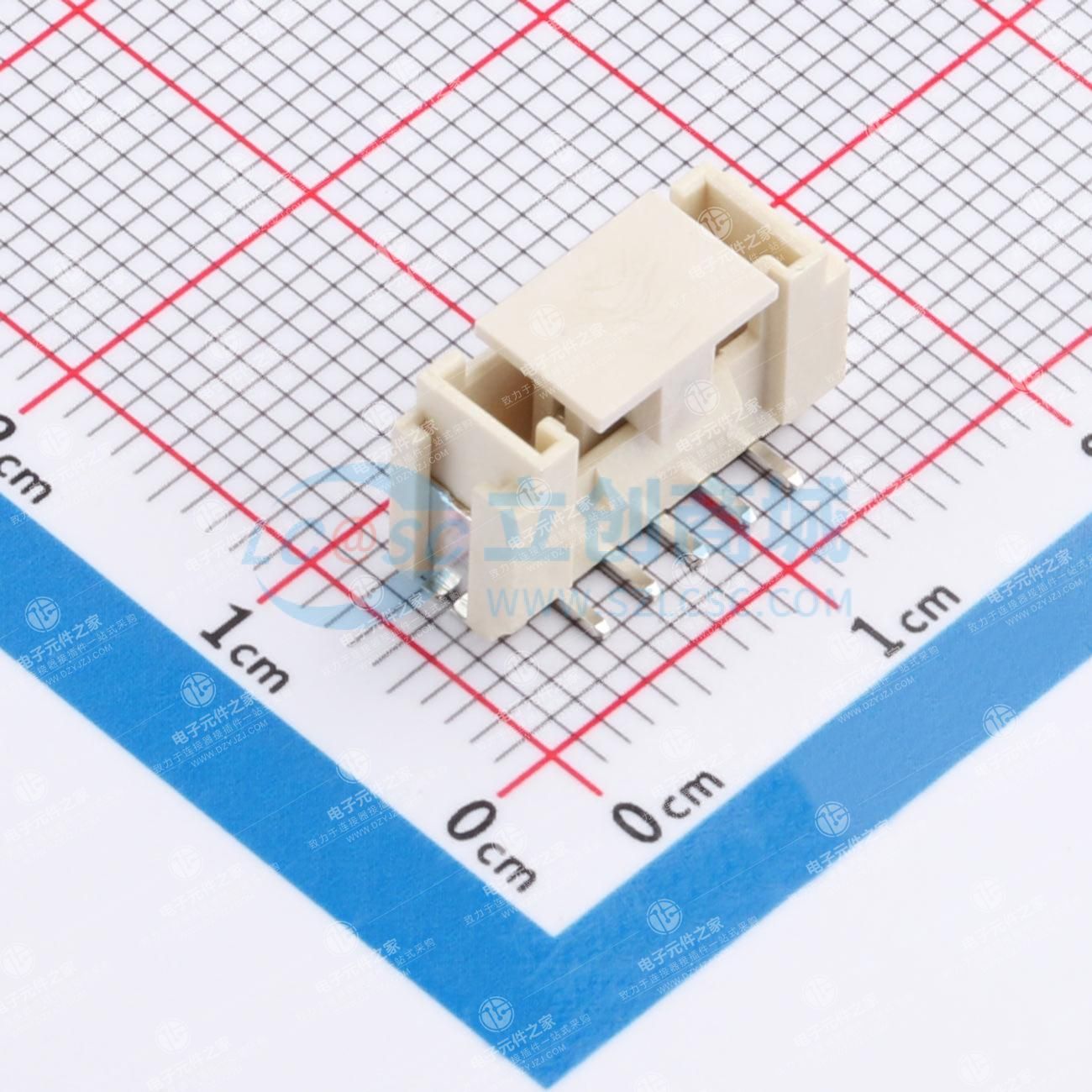 1x5P 间距:2mm 立贴 系列:HY