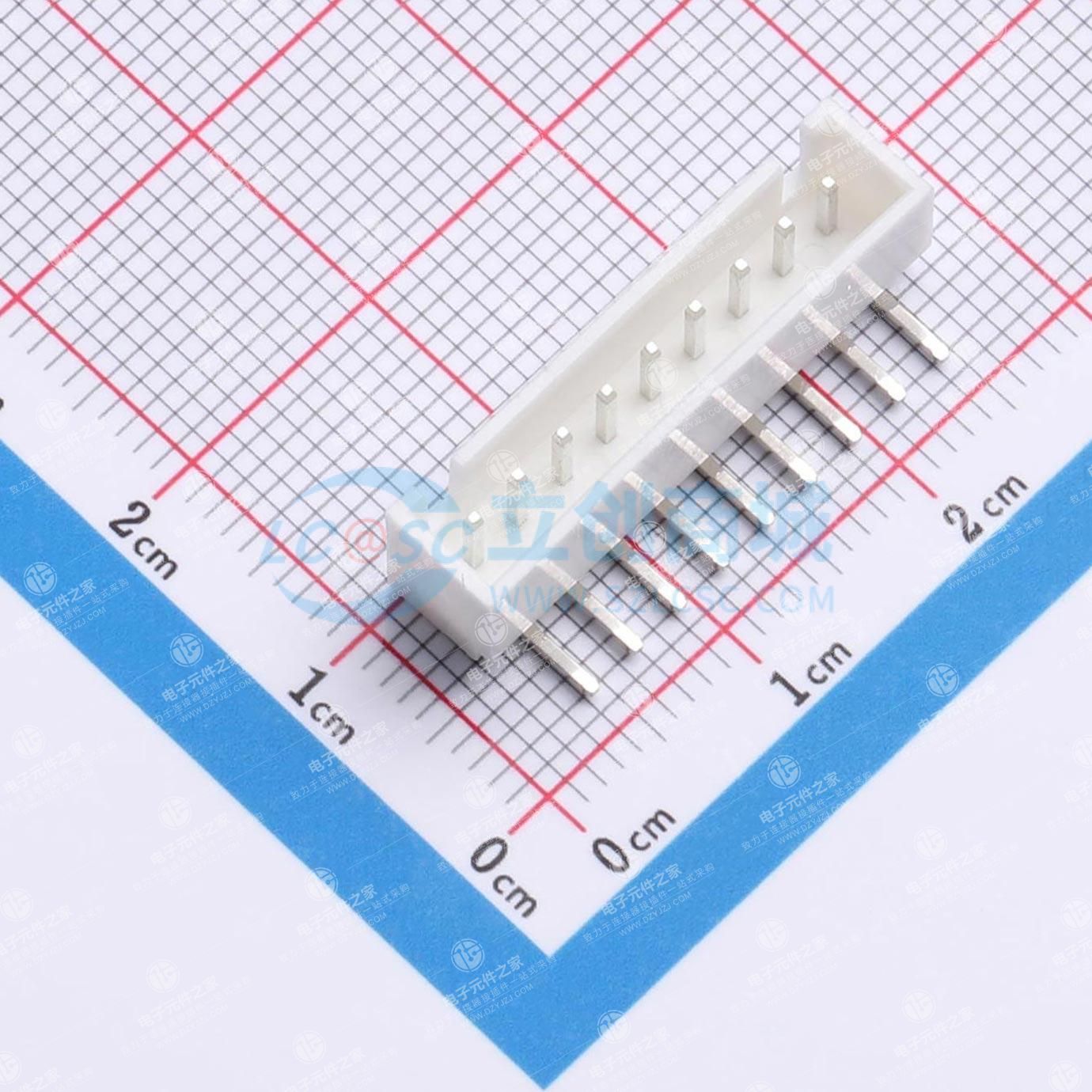 1x9P 间距:2.5mm 弯插