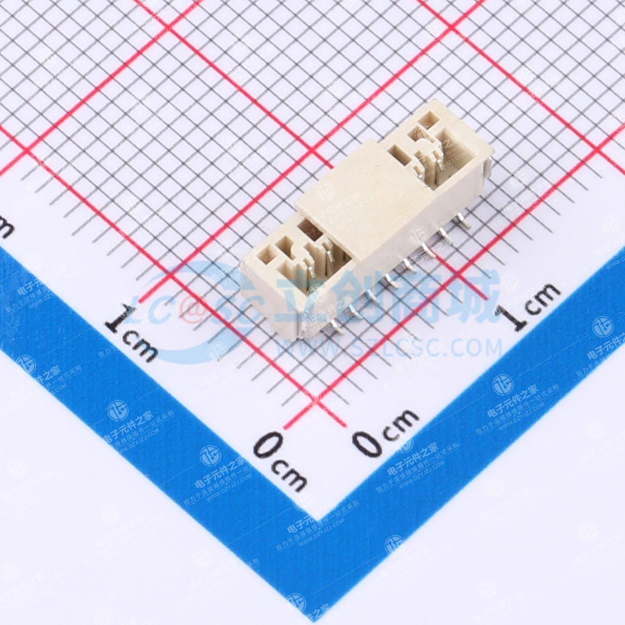 1x8P 间距:1.25mm 立贴 系列:GH