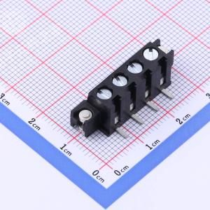 1x4P 5mm 立贴 排数:1 每排P数:4