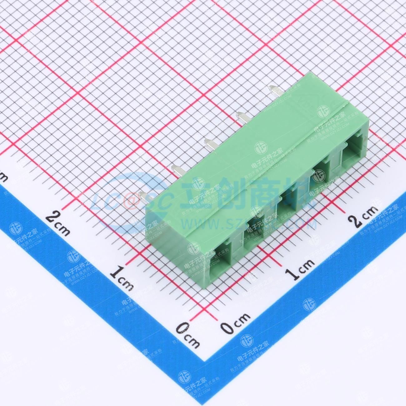 无固定装置 1x5P 5.08mm 排数:1 每排P数:5