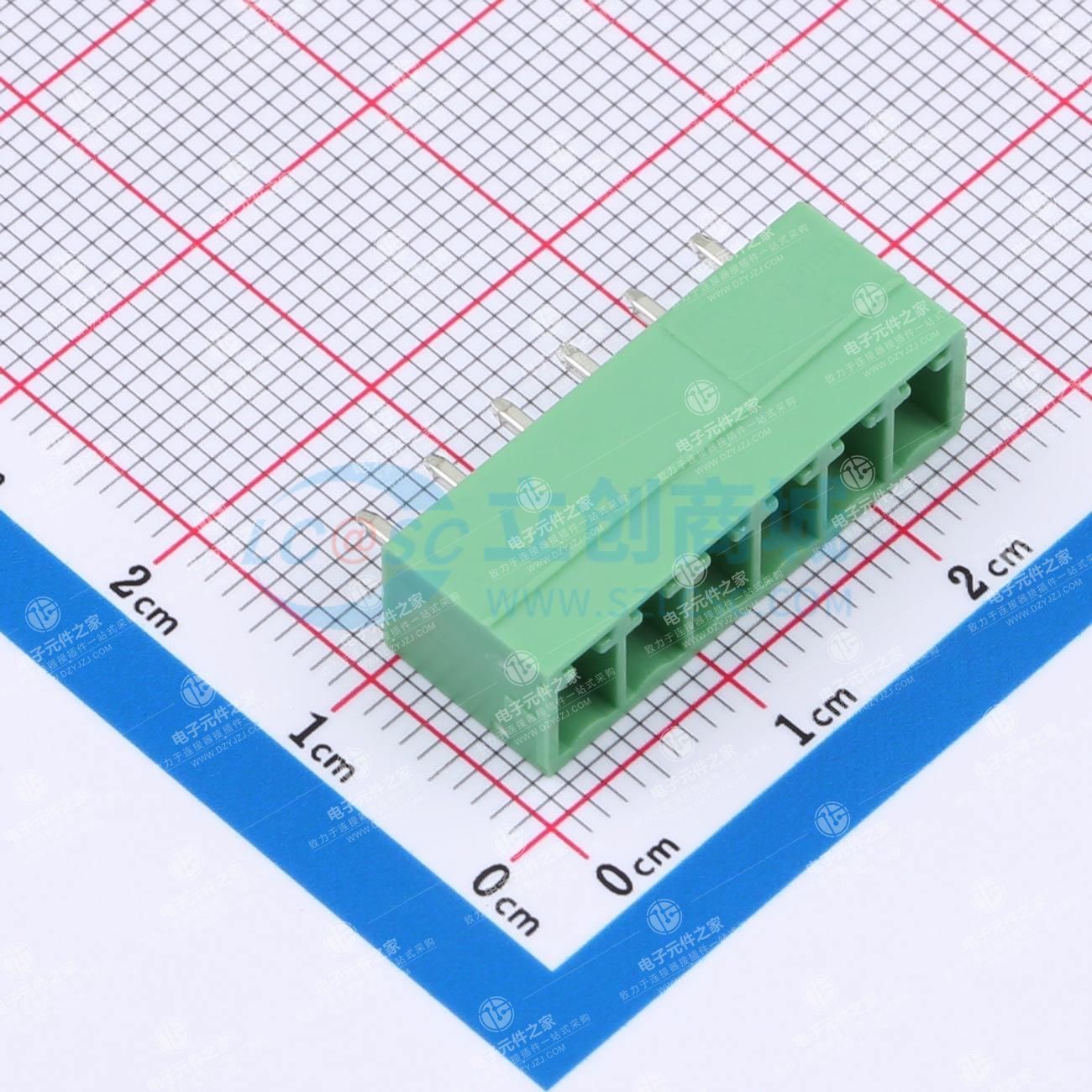 卡扣固定 1x6P 5.08mm 排数:1 每排P数:6