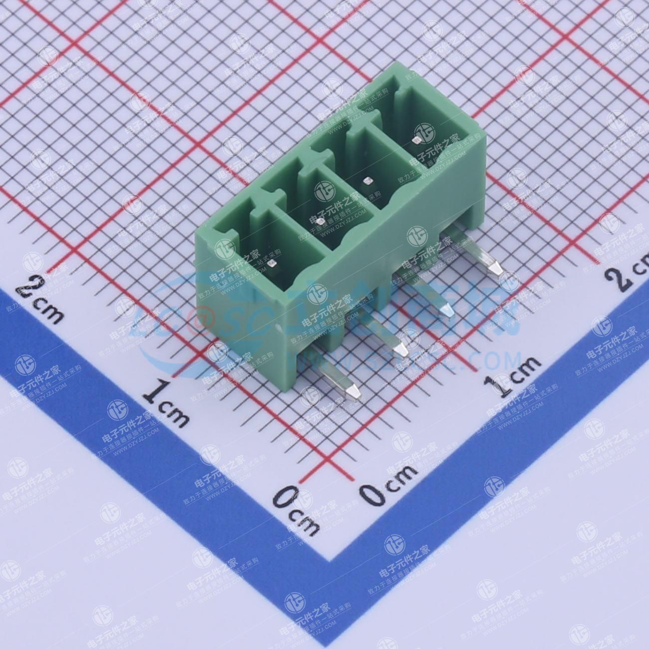 无固定装置 1x4P 3.81mm 排数:1 每排P数:4