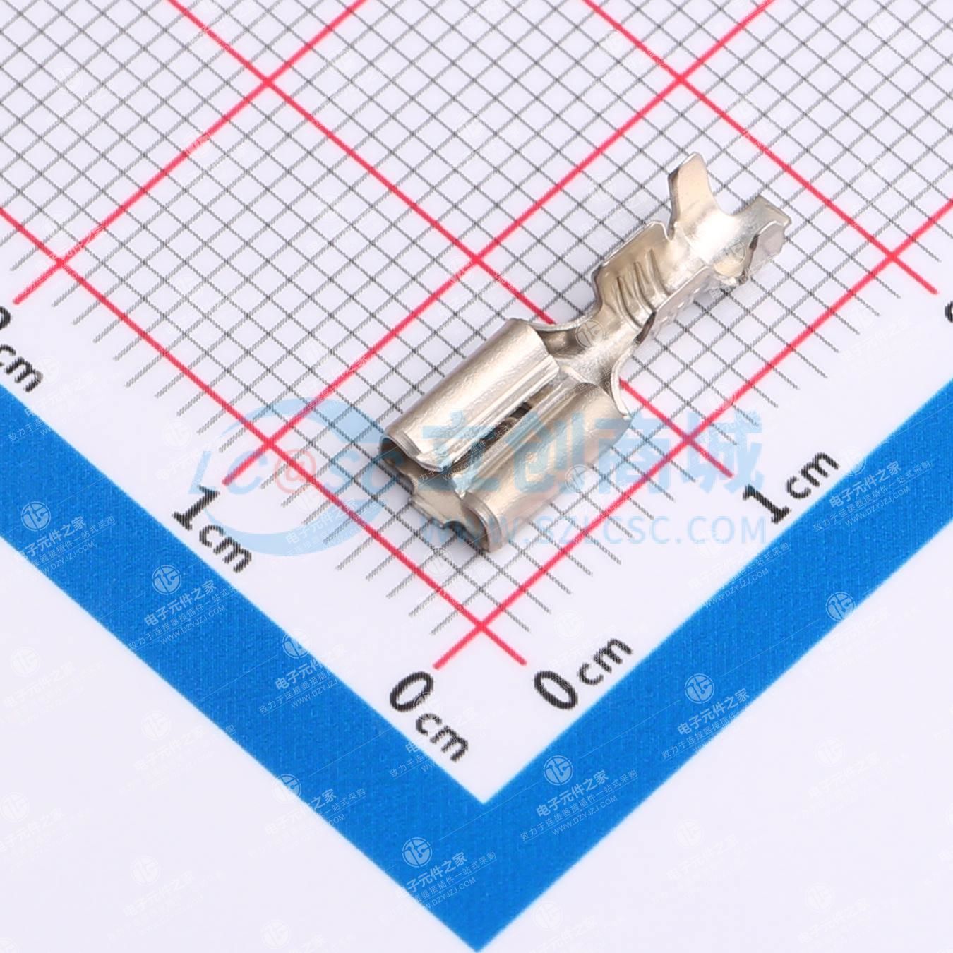 快速断开插座,20 - 16 AWG,0.51 - 1.31 mm²电线,4.75 mm插片宽度,直型,钢材质,镀镍,带盘包装,FASTON 187