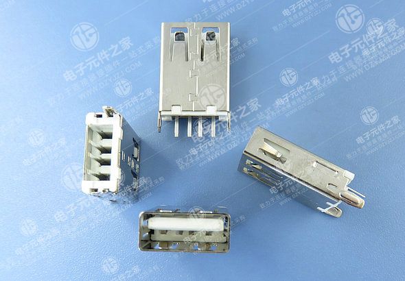USB AF 180°DIP 17.5 直脚 无卷边