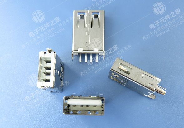 USB AF 180°DIP 17.5 直脚 无卷边