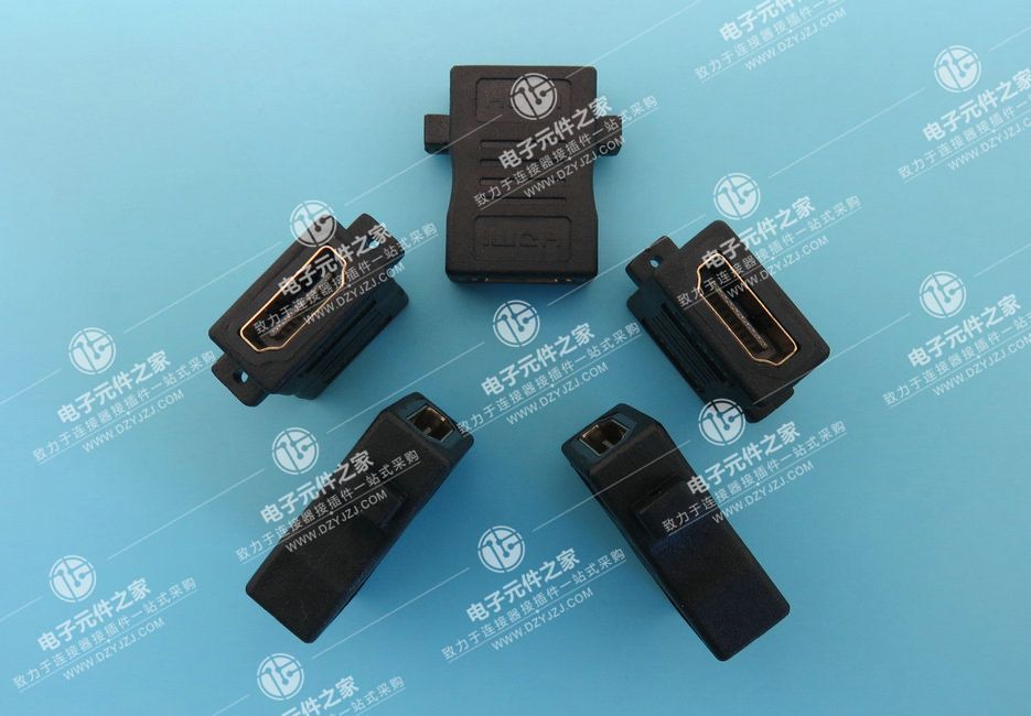 HDMI 母转母带耳朵 180°