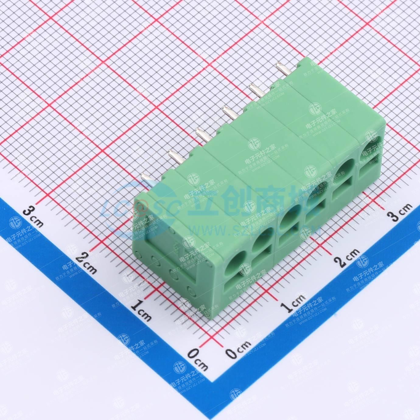 1x6P 5mm 排数:1 每排P数:6